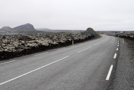 Volcanic landscape on the Reykjanes Peninsula
